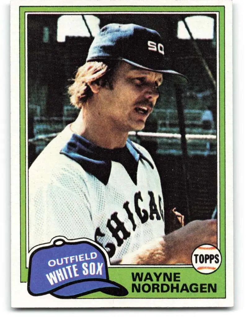 1981 Topps #186 Wayne Nordhagen EX Excellent Chicago White Sox Baseball Card - Baseball Card Single