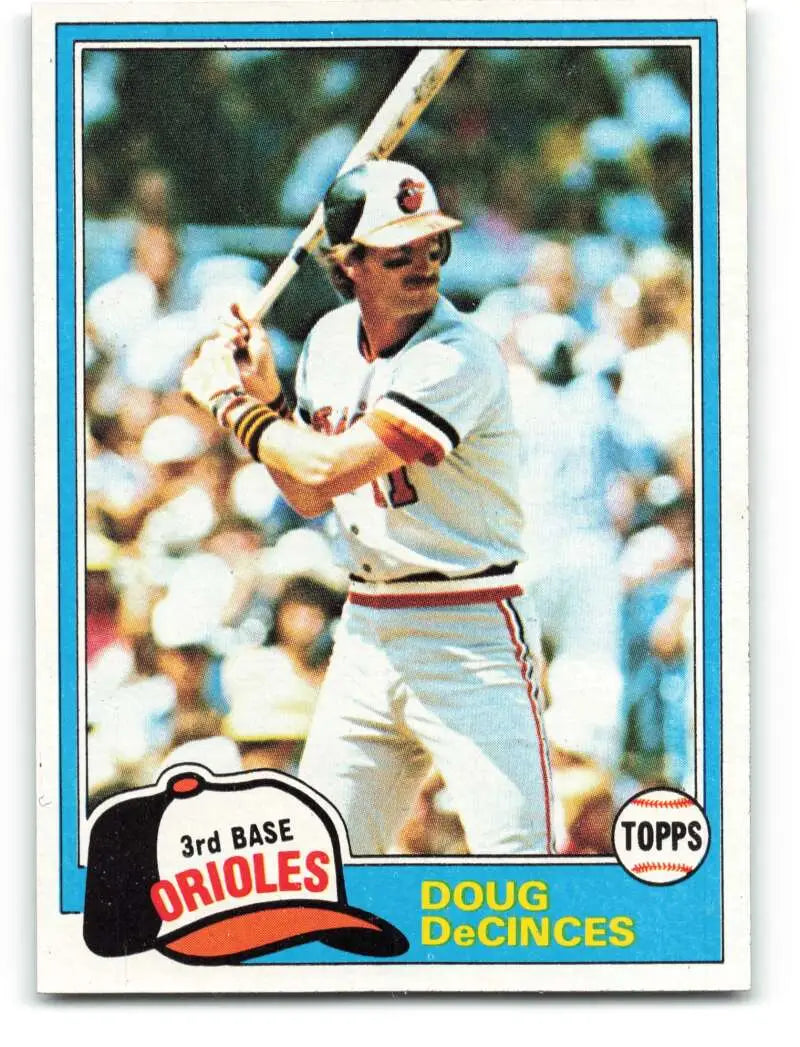 1981 Topps #188 Doug DeCinces EX Excellent Baltimore Orioles Baseball Card - Baseball Card Single