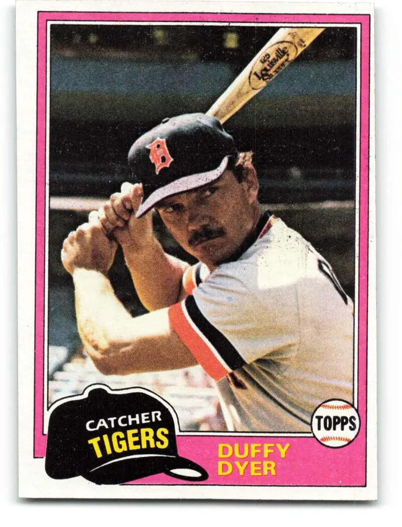 1981 Topps #196 Duffy Dyer EX Excellent Detroit Tigers Baseball Card