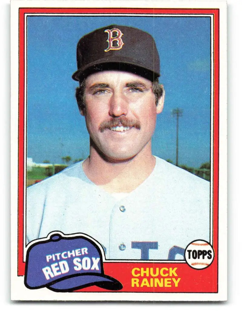 1981 Topps #199 Chuck Rainey EX Excellent Boston Red Sox Baseball Card - Baseball Card Single