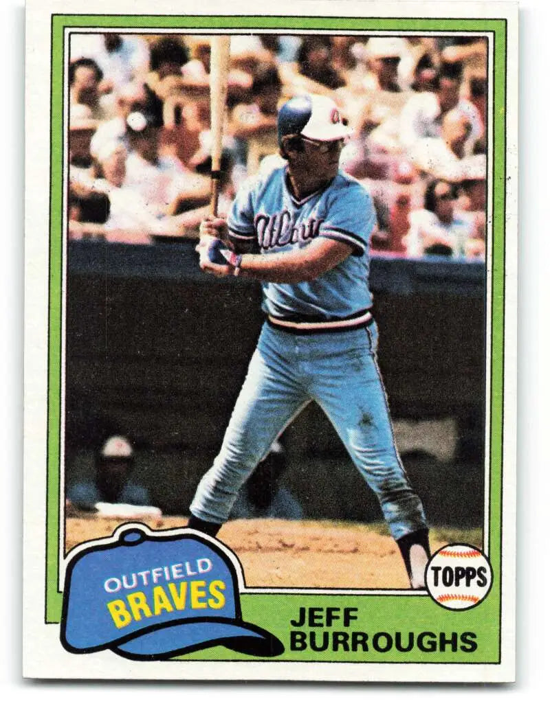 1981 Topps #20 Jeff Burroughs EX Excellent Atlanta Braves Baseball Card - Baseball Card Single