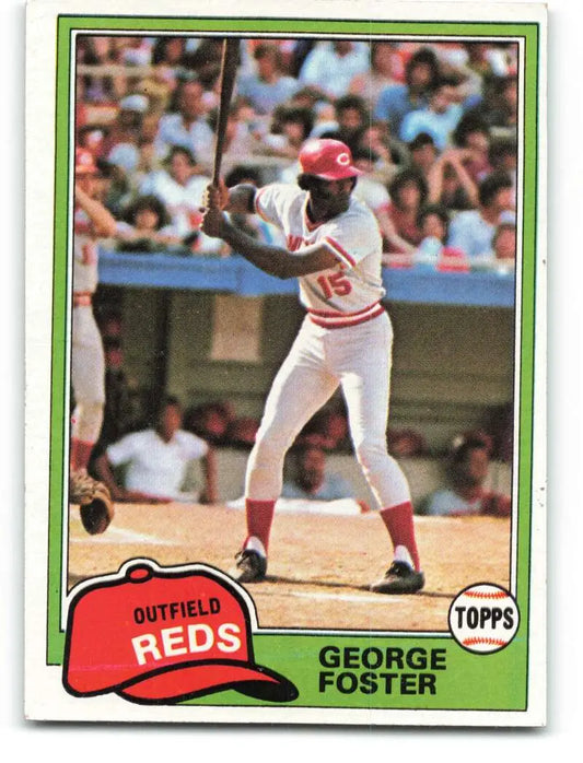 1981 Topps #200 George Foster EX Excellent Cincinnati Reds Baseball Card - Baseball Card Single