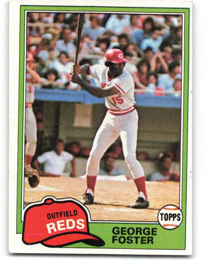 1981 Topps #200 George Foster EX Excellent Cincinnati Reds Baseball Card - Baseball Card Single