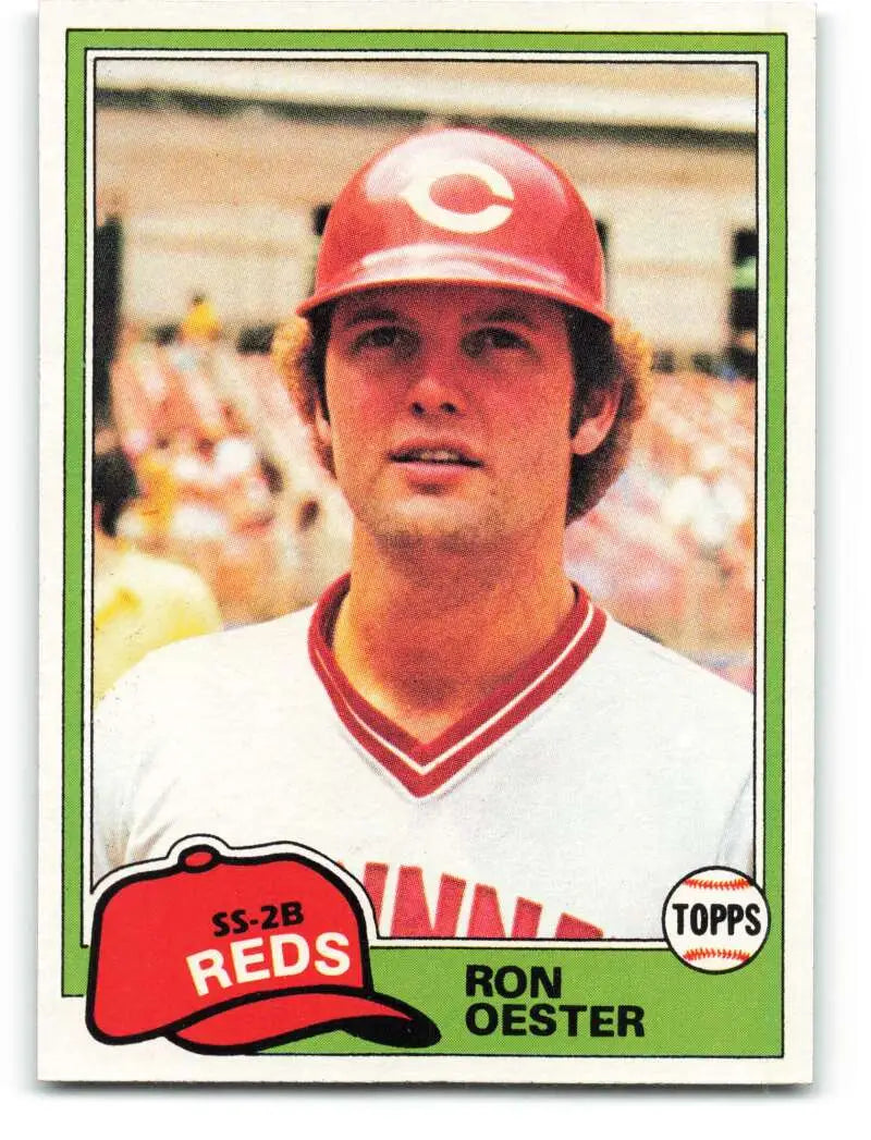 1981 Topps #21 Ron Oester EX Excellent Cincinnati Reds Baseball Card - Baseball Card Single