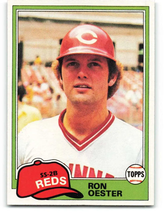 1981 Topps #21 Ron Oester EX Excellent Cincinnati Reds Baseball Card - Baseball Card Single