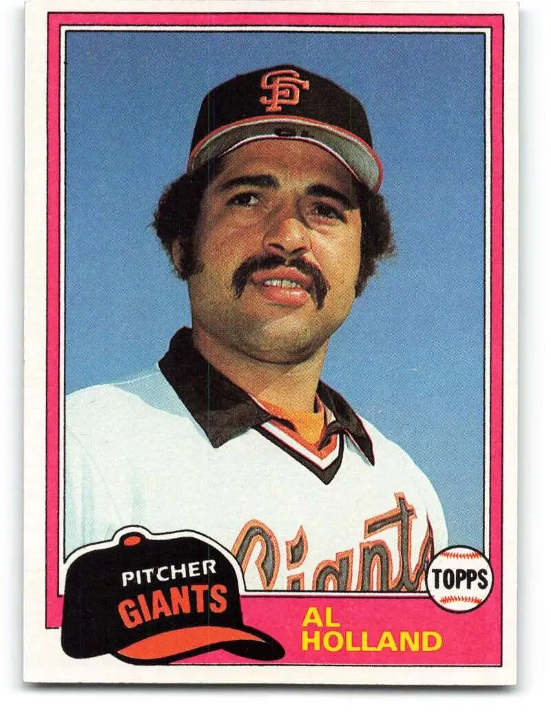 1981 Topps #213 Al Holland EX Excellent RC Rookie San Francisco Giants Baseball Card - Baseball Card Single