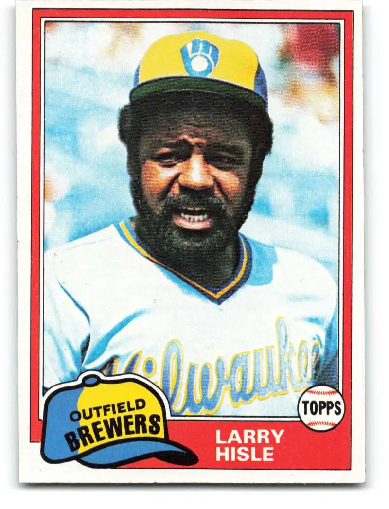 1981 Topps #215 Larry Hisle EX Excellent Milwaukee Brewers Baseball Card - Baseball Card Single