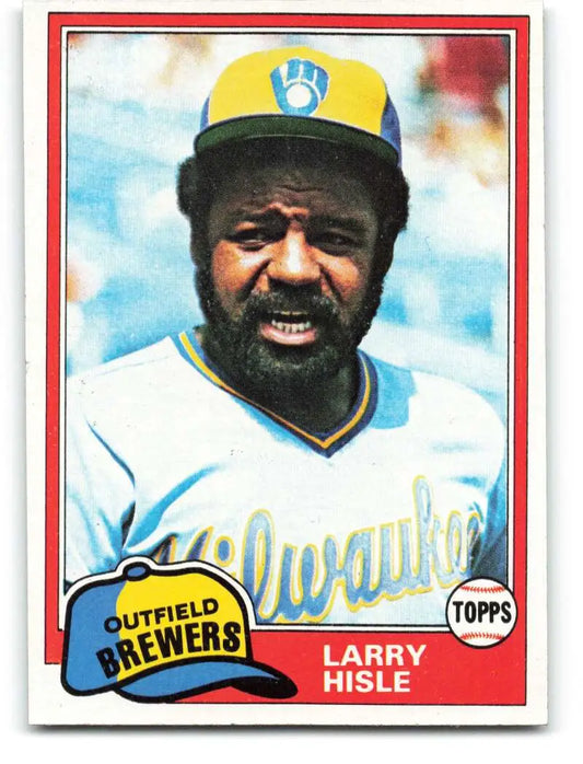 1981 Topps #215 Larry Hisle EX Excellent Milwaukee Brewers Baseball Card - Baseball Card Single