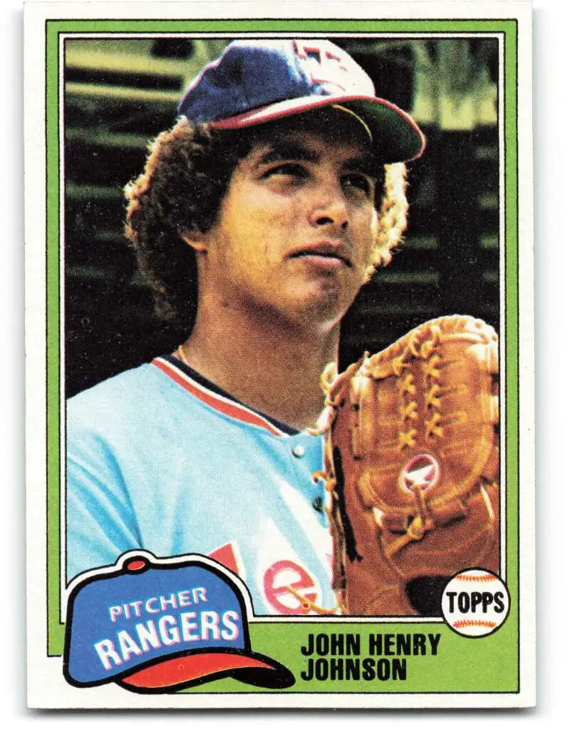 1981 Topps #216 John Henry Johnson EX Excellent Texas Rangers Baseball Card - Baseball Card Single