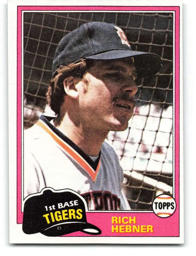 1981 Topps #217 Richie Hebner EX Excellent Detroit Tigers Baseball Card - Baseball Card Single