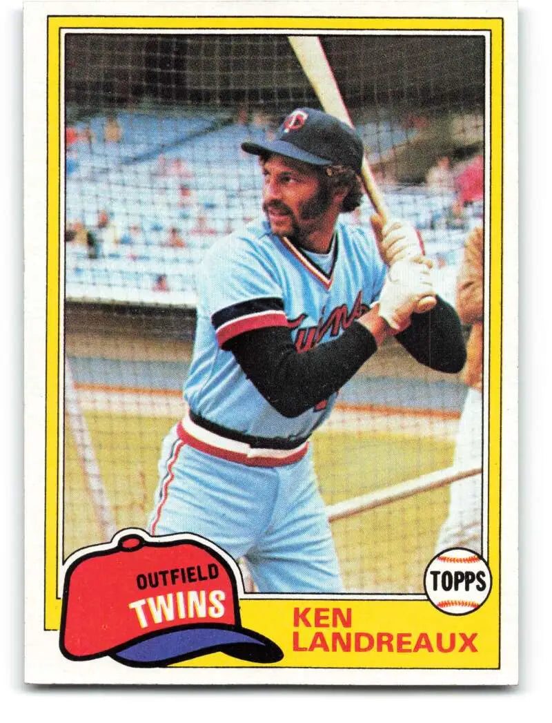 1981 Topps #219 Ken Landreaux EX Excellent Minnesota Twins Baseball Card - Baseball Card Single