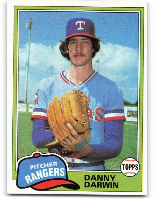 1981 Topps #22 Danny Darwin EX Excellent Texas Rangers Baseball Card - Baseball Card Single