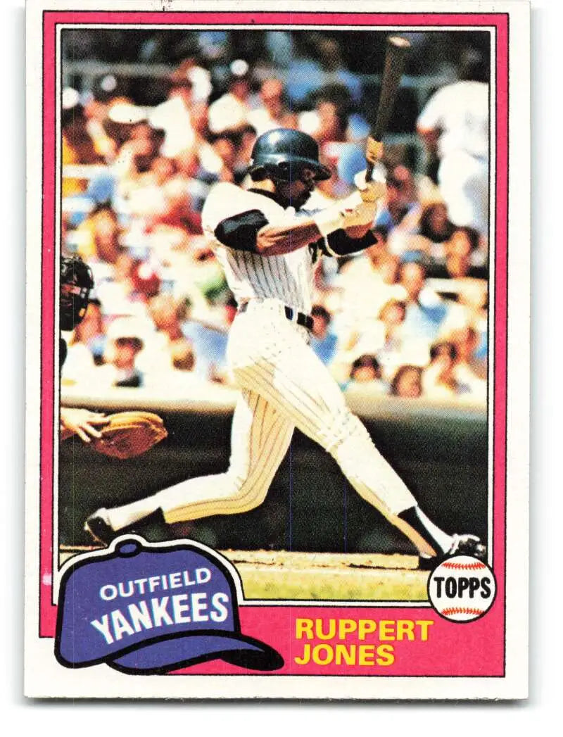 1981 Topps #225 Ruppert Jones EX Excellent New York Yankees Baseball Card