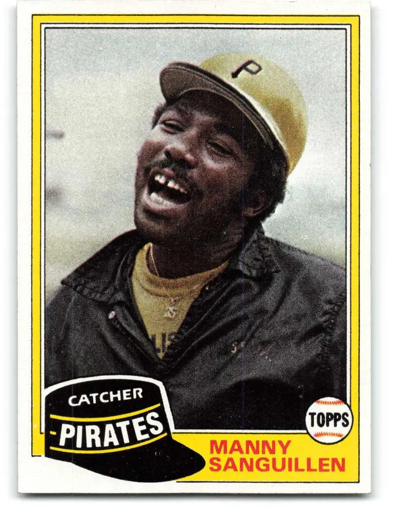 1981 Topps #226 Manny Sanguillen EX Excellent Pittsburgh Pirates Baseball Card - Baseball Card Single