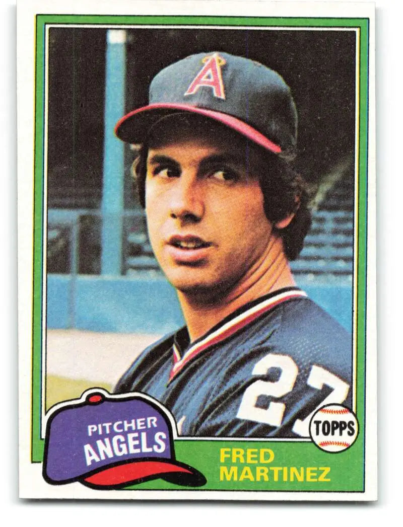 1981 Topps #227 Fred Martinez EX Excellent RC Rookie California Angels Baseball Card - Baseball Card Single