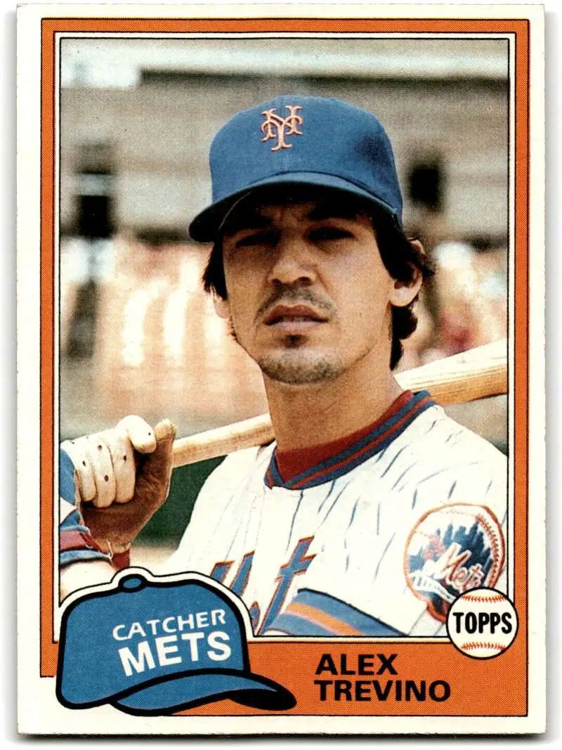 1981 Topps #23 Alex Trevino EX Excellent New York Mets Baseball Card - Baseball Card Single