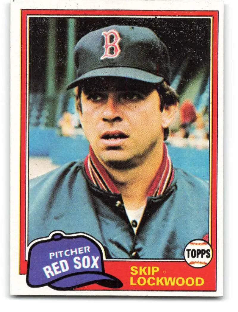 1981 Topps #233 Skip Lockwood EX Excellent Boston Red Sox Baseball Card - Baseball Card Single