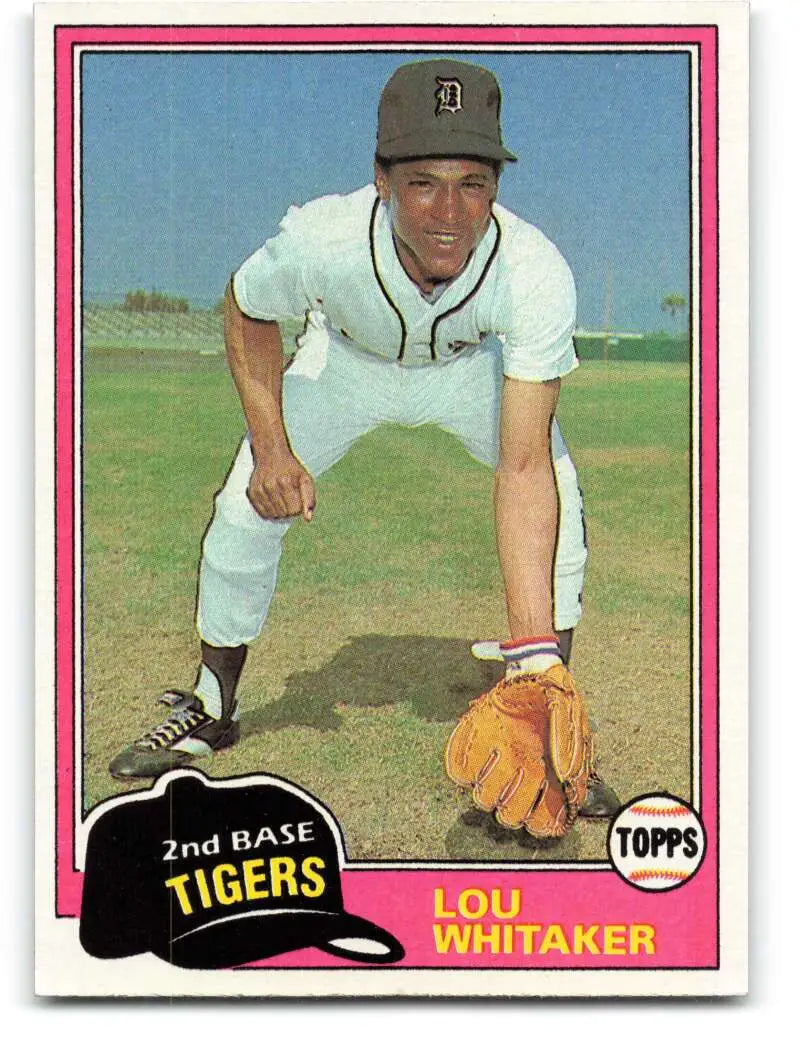 1981 Topps #234 Lou Whitaker EX Excellent Detroit Tigers Baseball Card - Baseball Card Single
