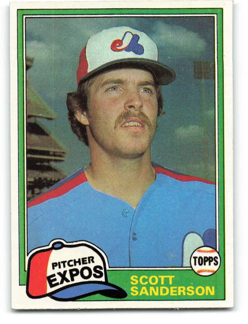 1981 Topps #235 Scott Sanderson EX Excellent Montreal Expos Baseball Card - Baseball Card Single