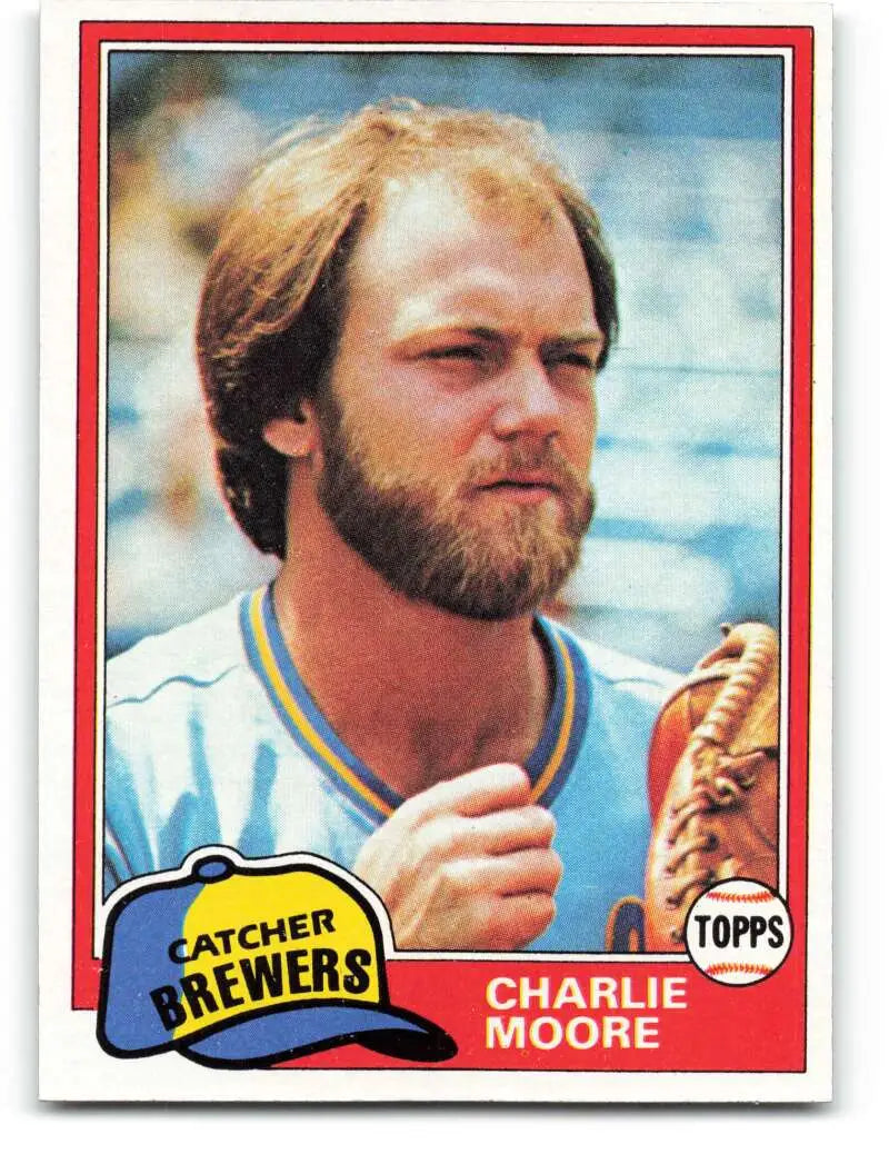 1981 Topps #237 Charlie Moore EX Excellent Milwaukee Brewers Baseball Card - Baseball Card Single