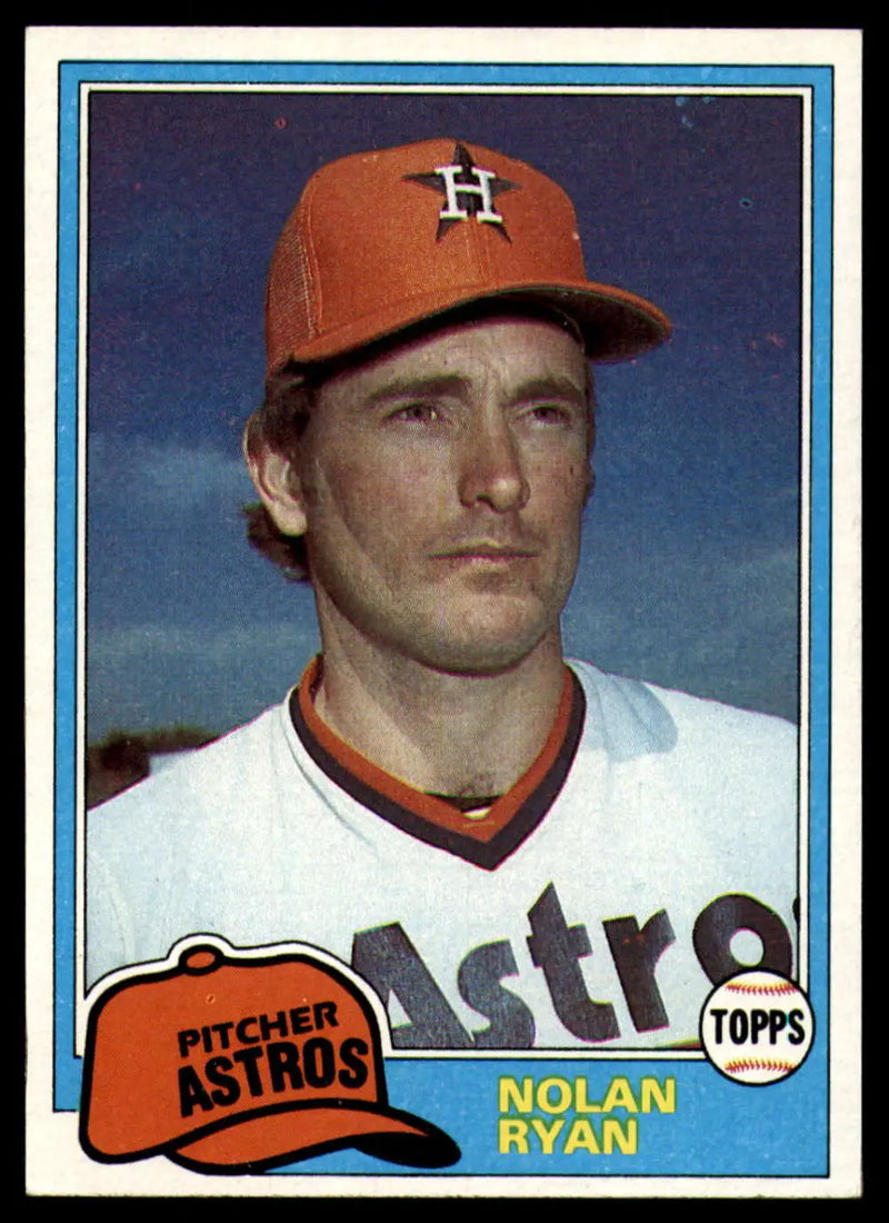 1981 Topps #240 Nolan Ryan EX Excellent Houston Astros Baseball Card