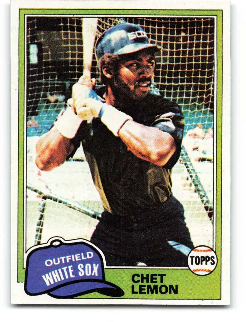 1981 Topps #242 Chet Lemon EX Excellent Chicago White Sox Baseball Card - Baseball Card Single