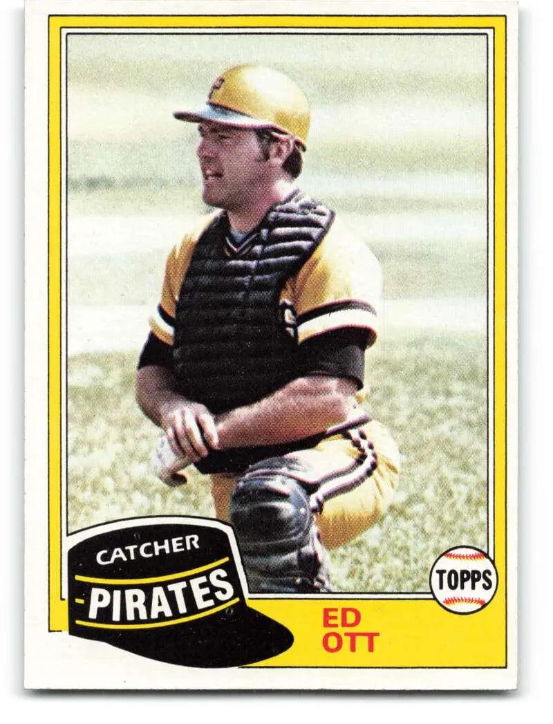 1981 Topps #246 Ed Ott EX Excellent Pittsburgh Pirates Baseball Card - Baseball Card Single