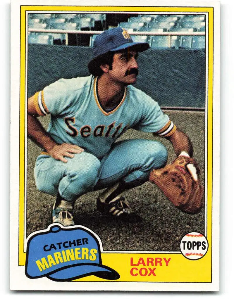 1981 Topps #249 Larry Cox EX Excellent Seattle Mariners Baseball Card - Baseball Card Single