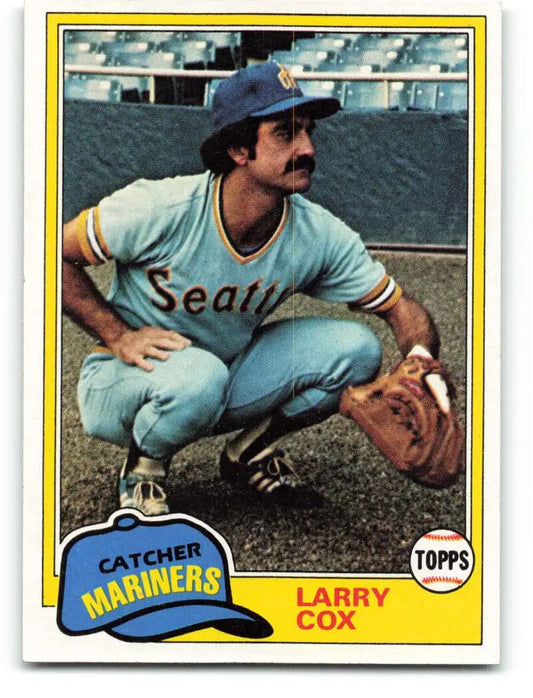 1981 Topps #249 Larry Cox EX Excellent Seattle Mariners Baseball Card - Baseball Card Single