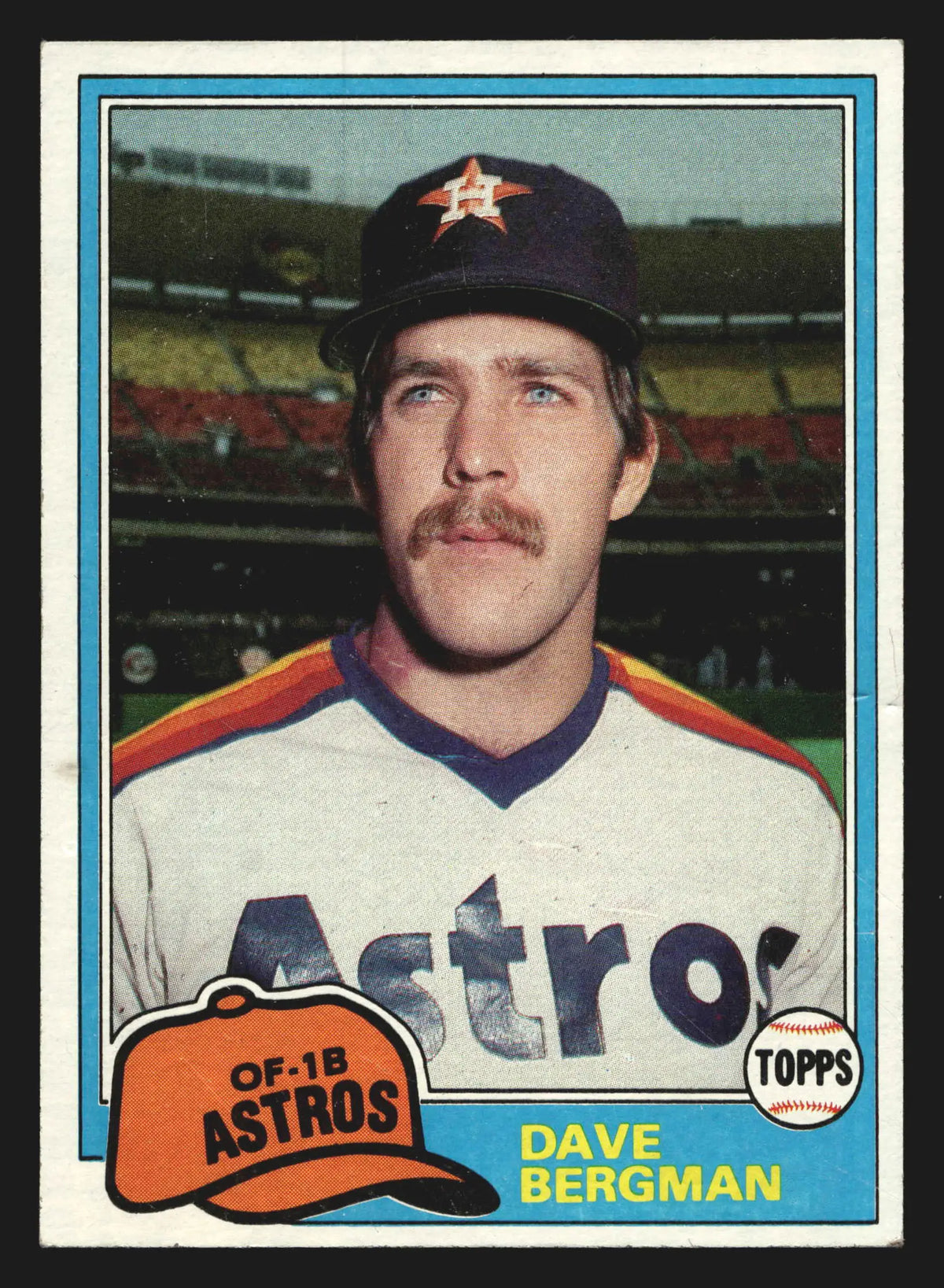 1981 Topps #253 Dave Bergman Houston Astros - Baseball Card Single