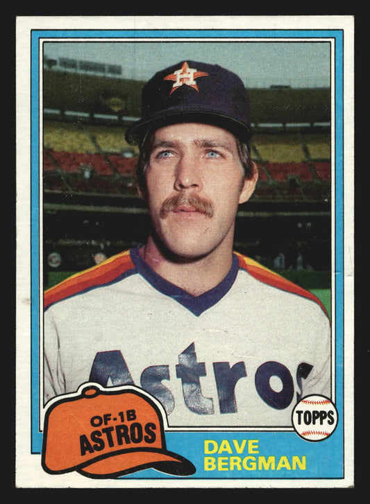 1981 Topps #253 Dave Bergman Houston Astros - Baseball Card Single
