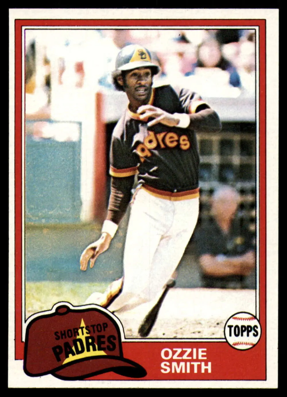 1981 Topps #254 Ozzie Smith EX Excellent San Diego Padres Baseball Card - Baseball Card Single