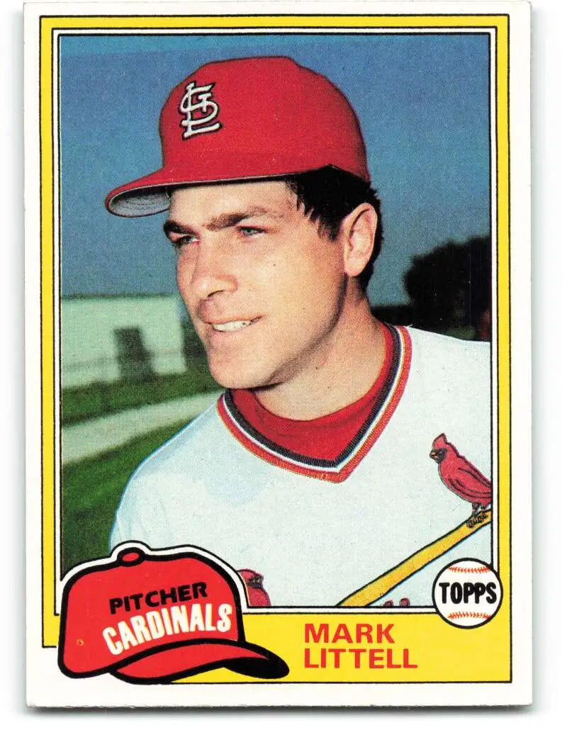 1981 Topps #255 Mark Littell EX Excellent St. Louis Cardinals Baseball Card - Baseball Card Single