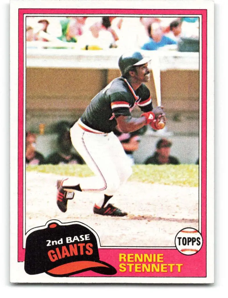 1981 Topps #257 Rennie Stennett EX Excellent San Francisco Giants Baseball Card - Baseball Card Single