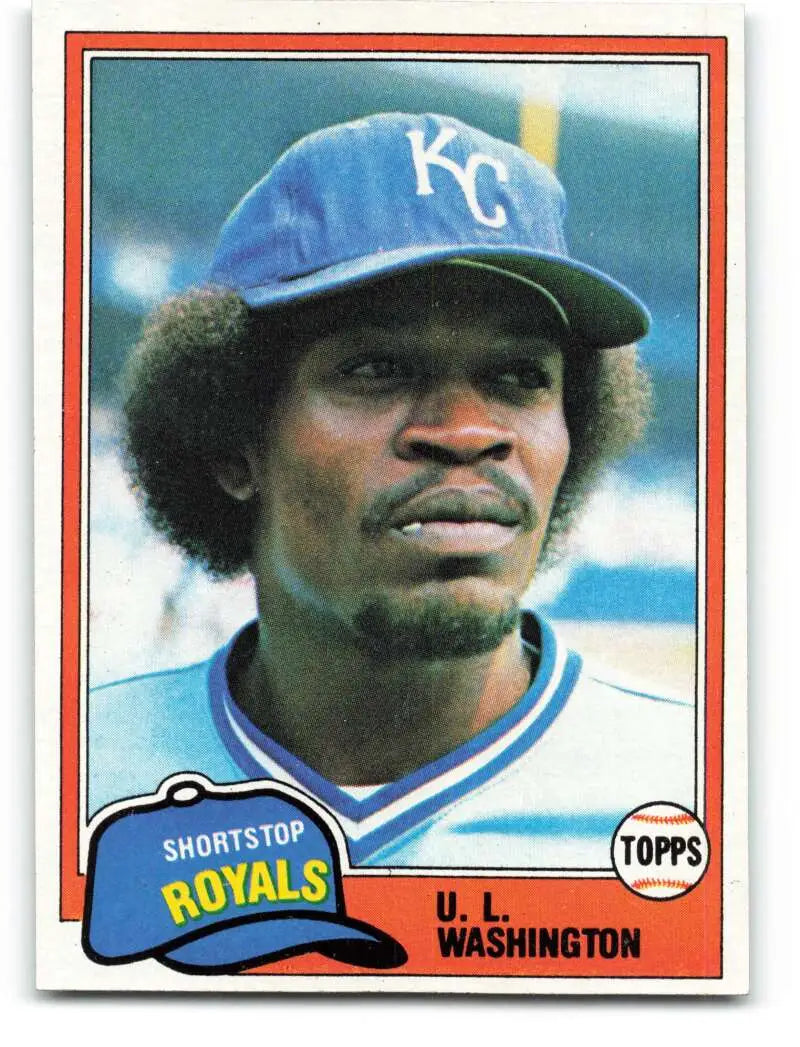 1981 Topps #26 U.L. Washington EX Excellent Kansas City Royals Baseball Card - Baseball Card Single
