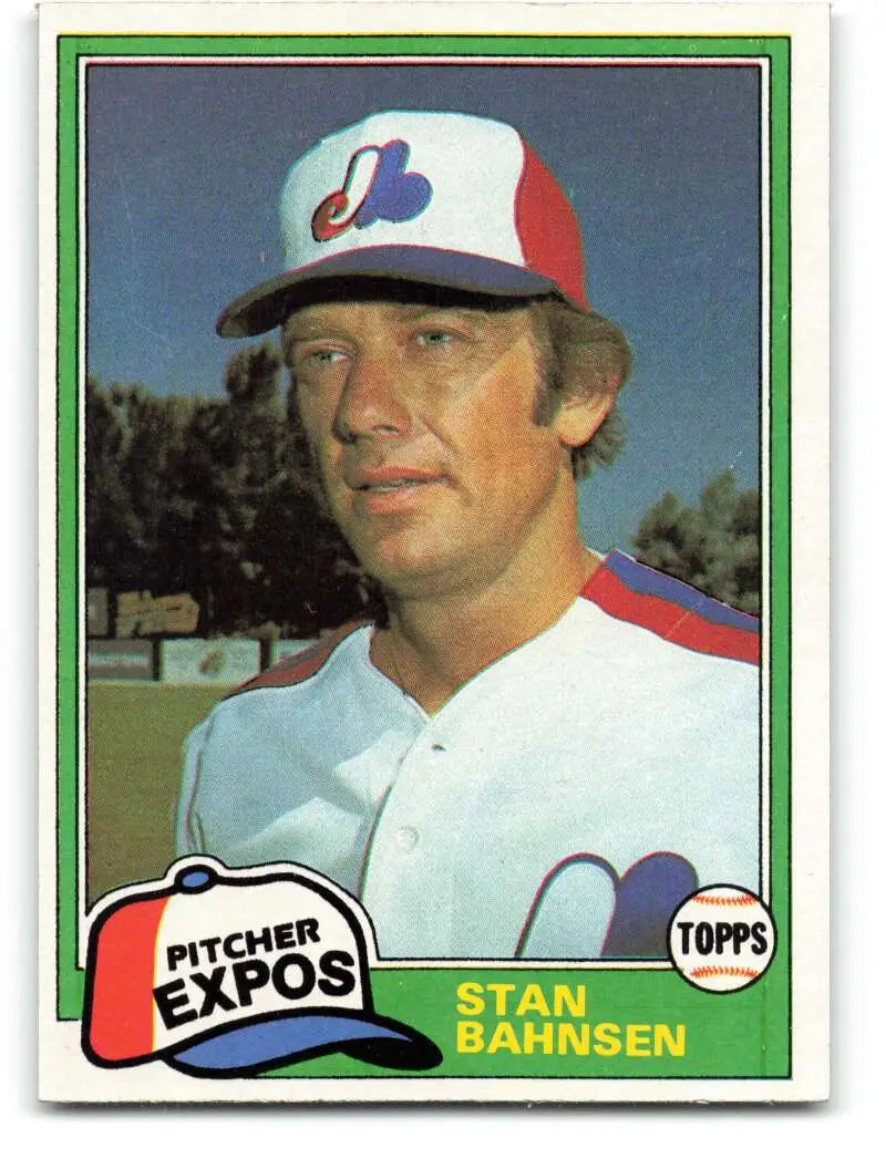 1981 Topps #267 Stan Bahnsen EX Excellent Montreal Expos Baseball Card - Baseball Card Single