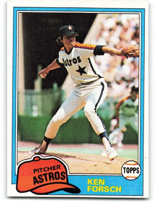 1981 Topps #269 Ken Forsch EX Excellent Houston Astros Baseball Card - Baseball Card Single