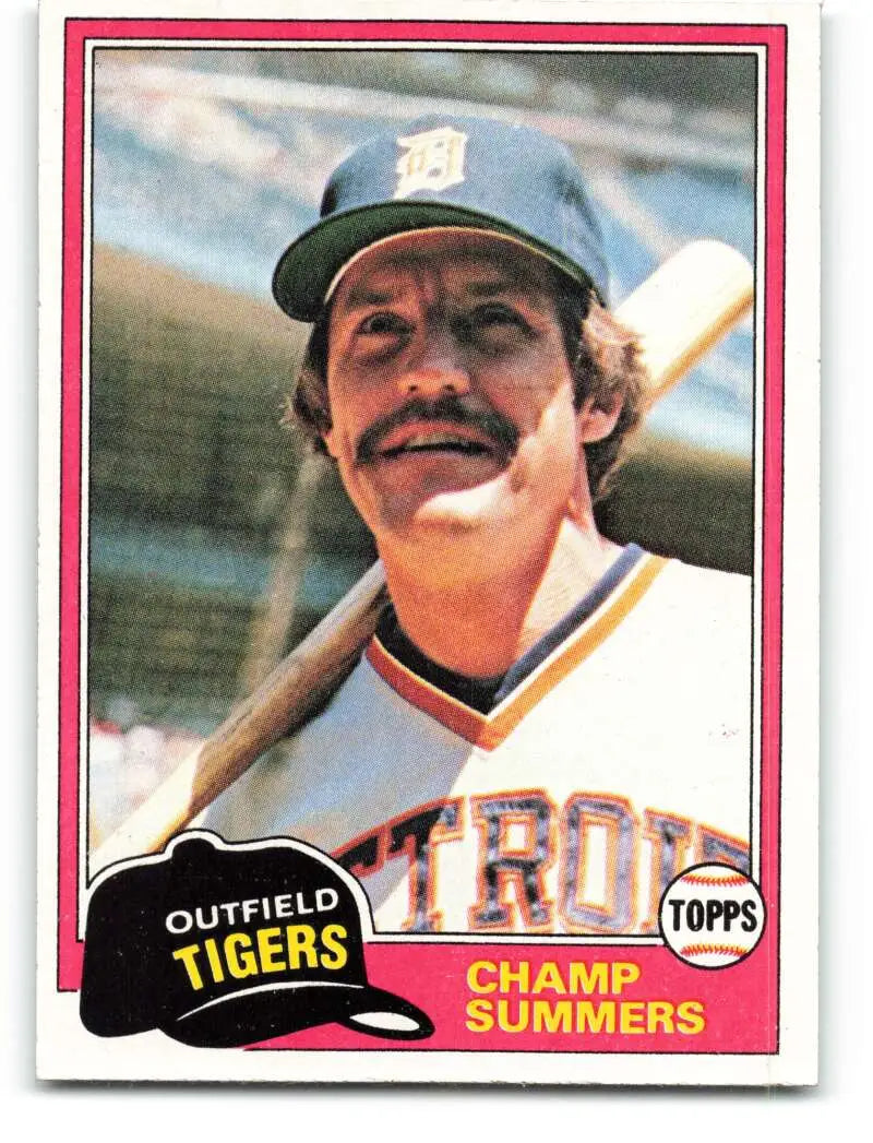 1981 Topps #27 Champ Summers EX Excellent Detroit Tigers Baseball Card - Baseball Card Single