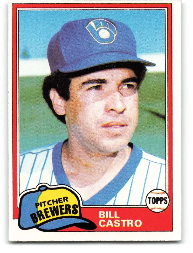 1981 Topps #271 Bill Castro EX Excellent Milwaukee Brewers Baseball Card - Baseball Card Single