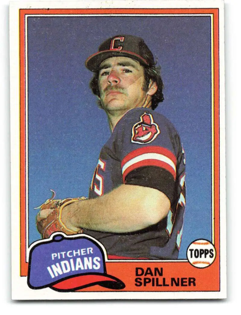 1981 Topps #276 Dan Spillner EX Excellent Cleveland Indians Baseball Card - Baseball Card Single