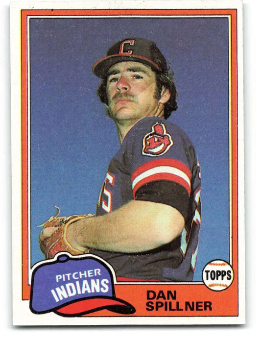 1981 Topps #276 Dan Spillner EX Excellent Cleveland Indians Baseball Card - Baseball Card Single