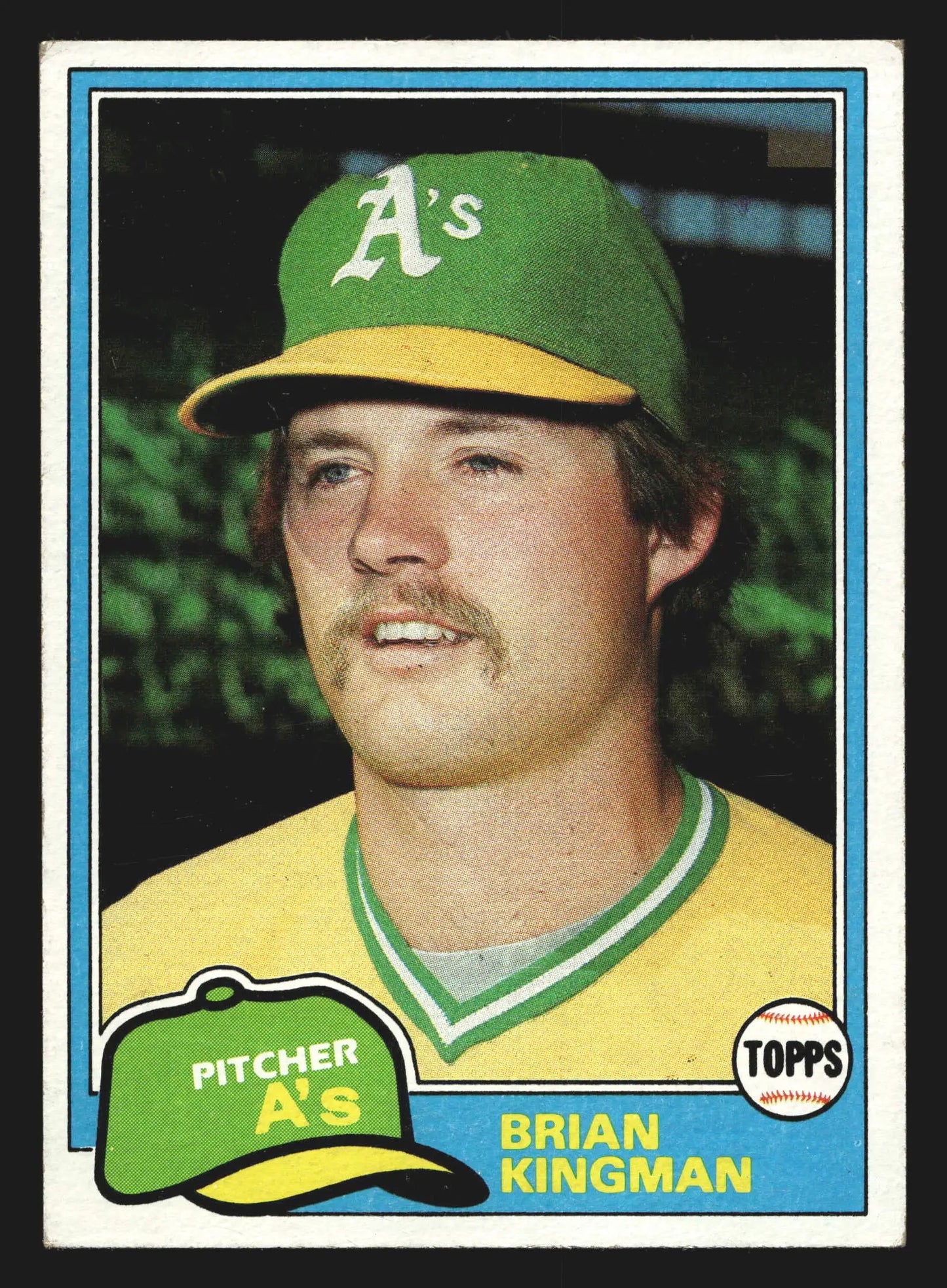 1981 Topps #284 Brian Kingman Oakland Athletics - Baseball Card Single