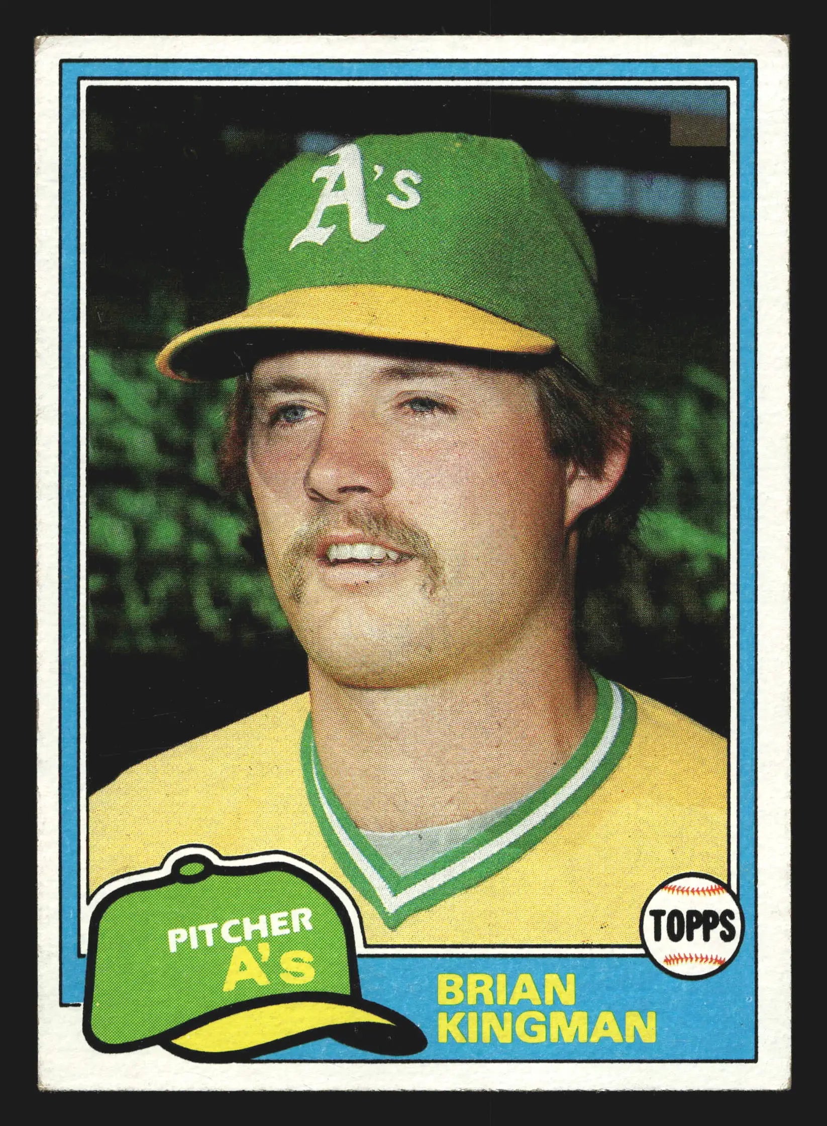 1981 Topps #284 Brian Kingman Oakland Athletics - Baseball Card Single