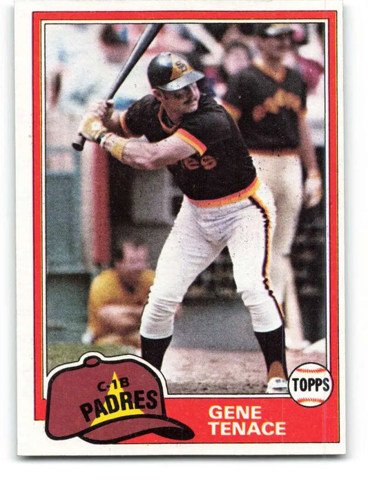 1981 Topps #29 Gene Tenace EX Excellent San Diego Padres Baseball Card - Baseball Card Single