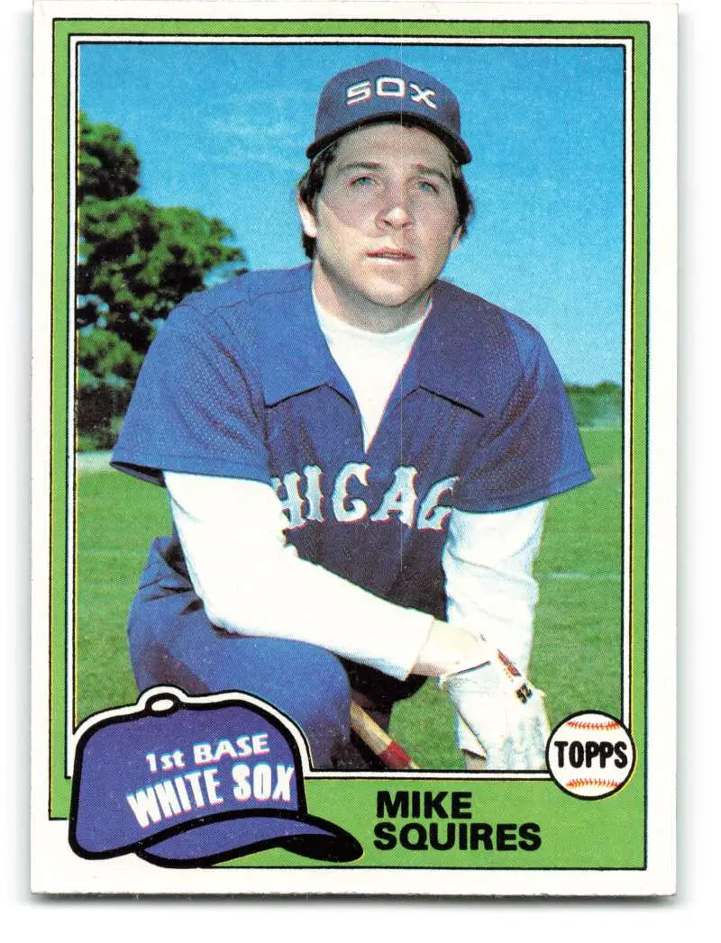 1981 Topps #292 Mike Squires EX Excellent Chicago White Sox Baseball Card - Baseball Card Single