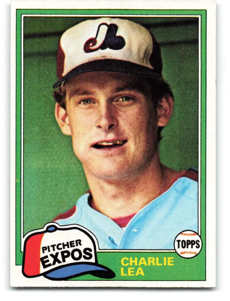 1981 Topps #293 Charlie Lea EX Excellent RC Rookie Montreal Expos Baseball Card - Baseball Card Single