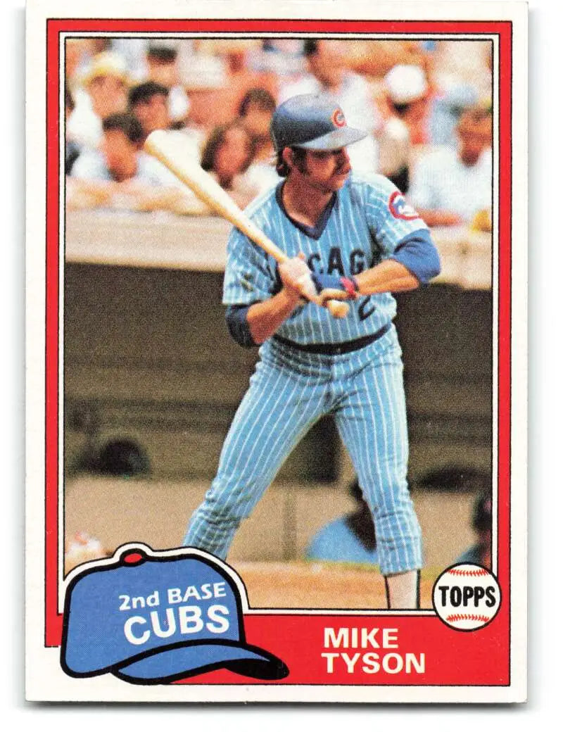 1981 Topps #294 Mike Tyson EX Excellent Chicago Cubs Baseball Card - Baseball Card Single