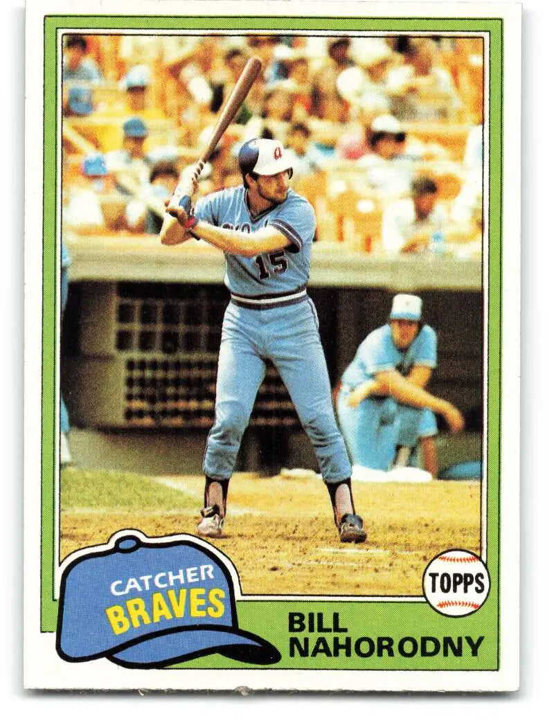 1981 Topps #296 Bill Nahorodny EX Excellent Atlanta Braves Baseball Card - Baseball Card Single