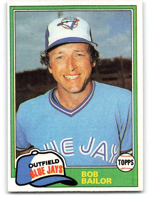1981 Topps #297 Bob Bailor EX Excellent Toronto Blue Jays Baseball Card - Baseball Card Single