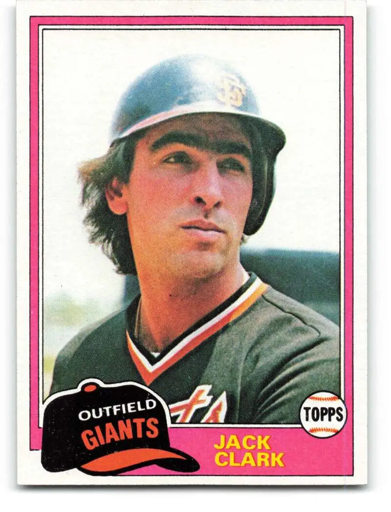 1981 Topps #30 Jack Clark EX Excellent San Francisco Giants Baseball Card - Baseball Card Single